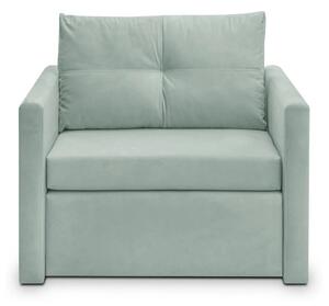 Fotoliu extensibil BUNIO, stofa catifelata verde menta - Modoo 2313, 9