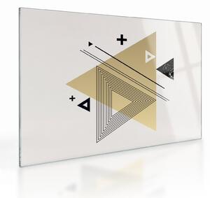 Tablou pe sticlă - Forme geometrice N⁰4 (70x50 cm)