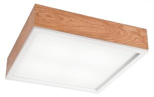 Plafonieră OAK SQUARE 4xE27/15W/230V 39x39 cm stejar/alb