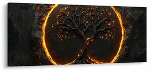 Tablou – Arborele vieții în lavă II. (120x50 cm)