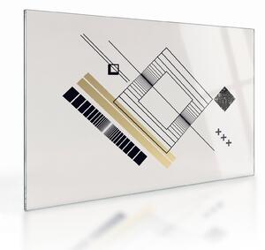 Tablou pe sticlă - Forme geometrice N⁰6 (70x50 cm)