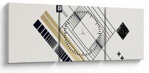 Tablou - Forme geometrice N⁰6 (cu ceas) (90x30 cm)