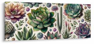 Tablou - Plante suculente (120x50 cm)