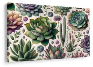 Tablou - Plante suculente (90x60 cm)