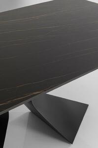 Masa exterior Gloria Ceramica negru 180x90cm