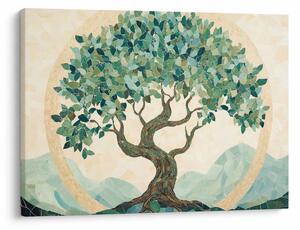 Tablou – Mozaic elegant cu arbore (70x50 cm)
