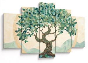Tablou – Mozaic elegant cu arbore (150x105 cm)