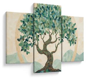 Tablou – Mozaic elegant cu arbore (90x60 cm)