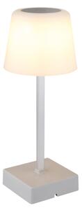 Lampă LED tactilă reîncărcabilă dimabilă de masă Globo 28061SI XAYDEN 2W/5V 800 mAh argintiu