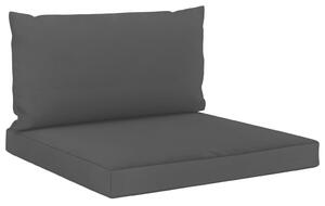 Perne de canapea din paleți, 2 buc., negru, material textil