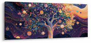 Tablou – Arbore violet plin de energie (120x50 cm)