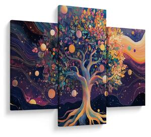 Tablou – Arbore violet plin de energie (90x60 cm)