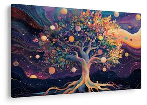 Tablou – Arbore violet plin de energie (90x60 cm)