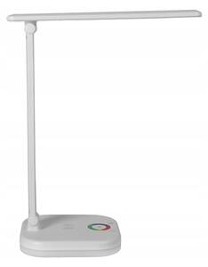Lampă de birou LED RGBW dimabilă, cu încărcare wireless, LED/7W/5V USB, alb