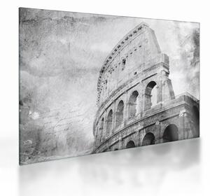 Tablou pe sticlă - Carte poștală de epocă a orașului N⁰1 (70x50 cm)
