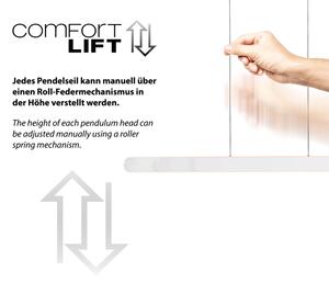 Schöner Wohnen 12577-16 - Lustra LED dimabilă ADRIANA suspendată pe cablu, 2xLED/24W/230V, alb