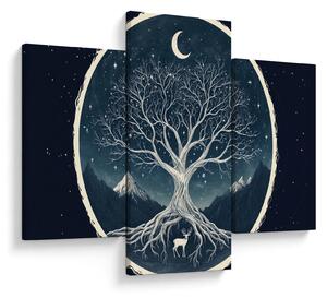 Tablou – Arbore magic cu cerb II. (90x60 cm)