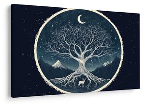 Tablou – Arbore magic cu cerb II. (90x60 cm)