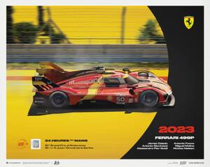 Imprimare de artă Ferrari 499P - 24h Le Mans - 100th Anniversary - 2023
