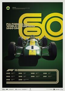 Formula 1 Decades - 60's Lotus Reproducere, (50 x 70 cm)