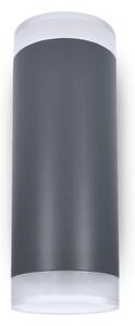 Brilagi - Aplica de perete LED RGBW pentru exterior MATERA, 2x GU10, 4,8W, 230V, antracit, IP54