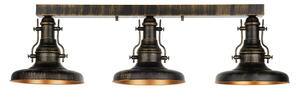 Brilagi - Plafonieră PYRONIC 3xE27/40W/230V bronz/patină
