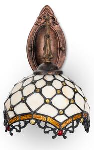 Brilagi - Lampă de perete Tiffany din vitralii ivoriu 1xE14/40W/230V