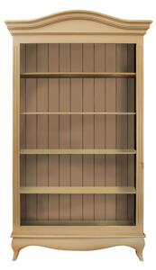 Biblioteca Henriette din lemn crem 117x35x205 cm