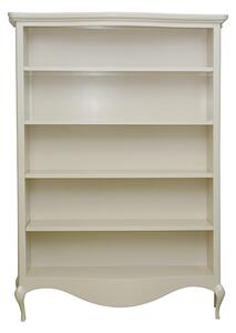Biblioteca Catherine din lemn alb 143x33x203 cm