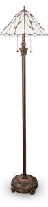 Brilagi - Lampă de podea Tiffany FOLIA, cu vitralii, 2xE27/60W/230V