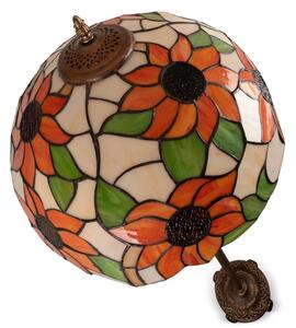 Brilagi - Lampă de podea Tiffany cu vitralii SUNFLOWER 2xE27/60W/230V