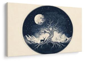 Tablou – Arbore magic cu cerb I. (90x60 cm)