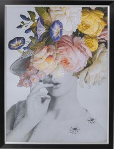 Tablou cu rama Flower Lady Pastel 152x117cm