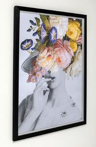 Tablou cu rama Flower Lady Pastel 152x117cm