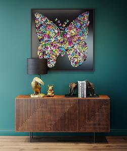 Decoratiune de perete cu rama Farfalla 120x120cm