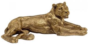 Obiect decorativ Lion Auriu