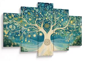 Tablou – Arbore magic cu spirale (150x105 cm)