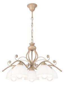 Brilagi - Lustru cu lanț ANTICO MODERN 5xE27/60W/230V bej