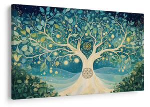 Tablou – Arbore magic cu spirale (90x60 cm)