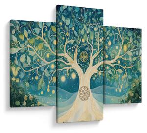 Tablou – Arbore magic cu spirale (90x60 cm)