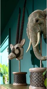 Obiect decorativ Antelope Head Pearls 124 cm