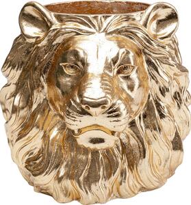 Ghiveci decorativ Lion Auriu