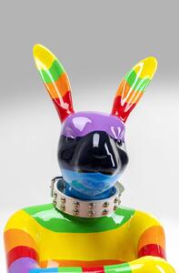 Obiect decorativ Sitting Rabbit multicolor 80cm