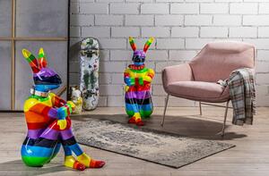 Obiect decorativ Sitting Rabbit multicolor 80cm