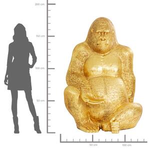 Figurina decorativa Gorilla Auriu XL 180 cm