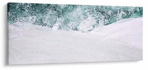 Tablou - Turcoaz abstractizare (120x50 cm)