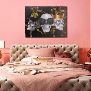 Tablou panza Skull Gang 90x120 cm