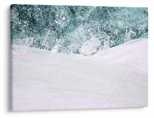 Tablou - Turcoaz abstractizare (70x50 cm)