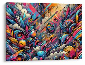 Tablou - Graffiti multicolor (70x50 cm)