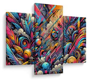 Tablou - Graffiti multicolor (90x60 cm)